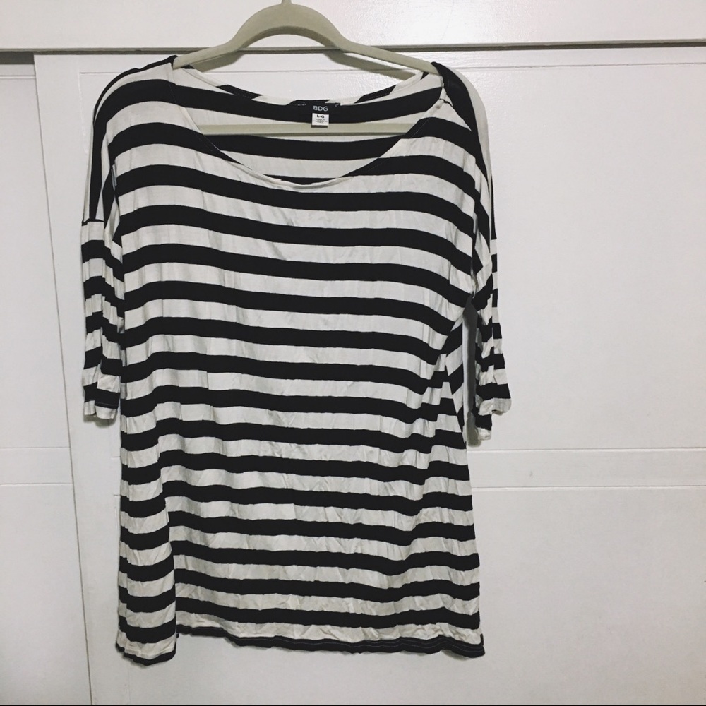 3/4 Sleeve Striped Tunic/Dress | BDG