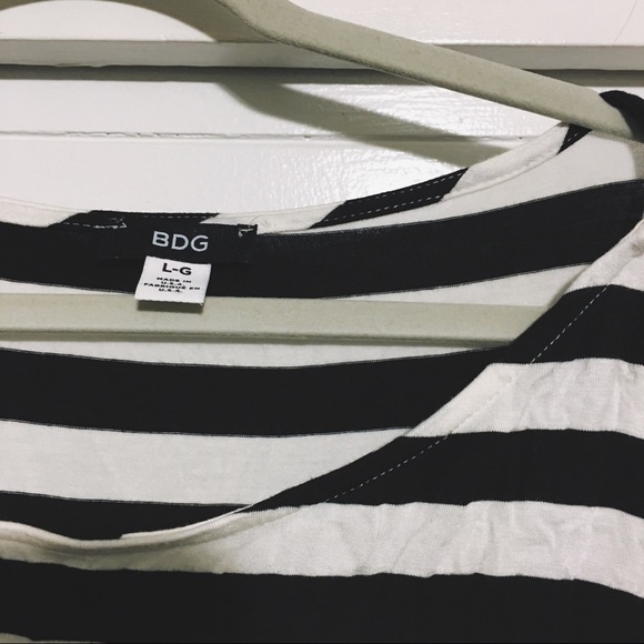 3/4 Sleeve Striped Tunic/Dress | BDG - Picture 2 of 3