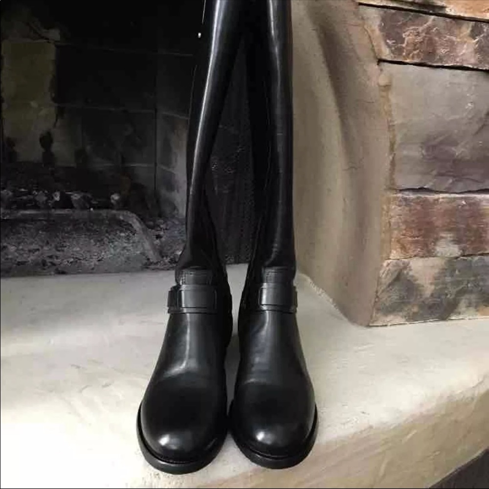 Black "derby" Tory burch boots