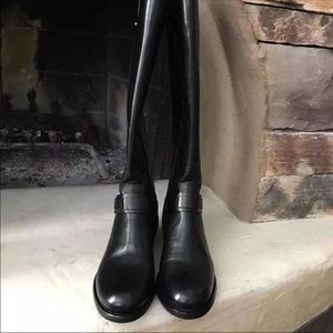 Black "derby" Tory burch boots