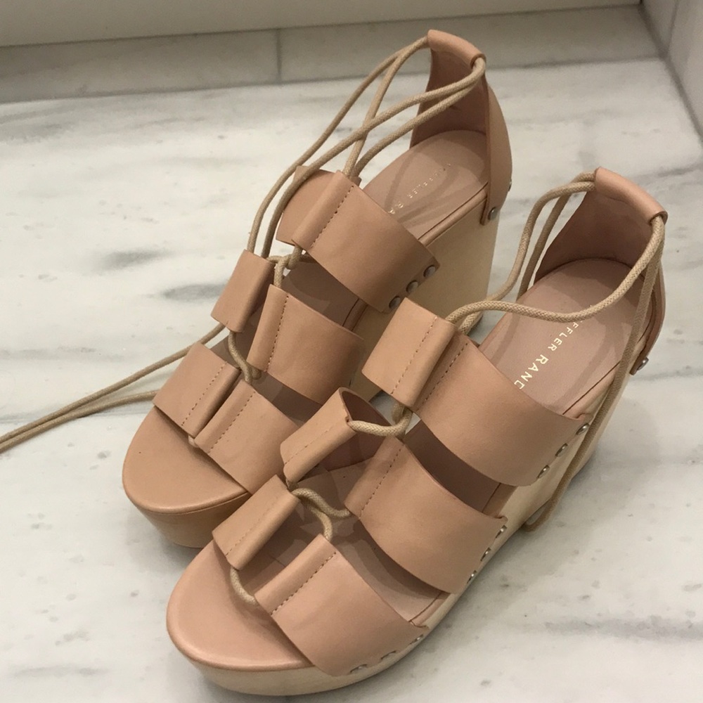 Loeffler Randall Wooden Wedges NEW 👏🏼👏🏼