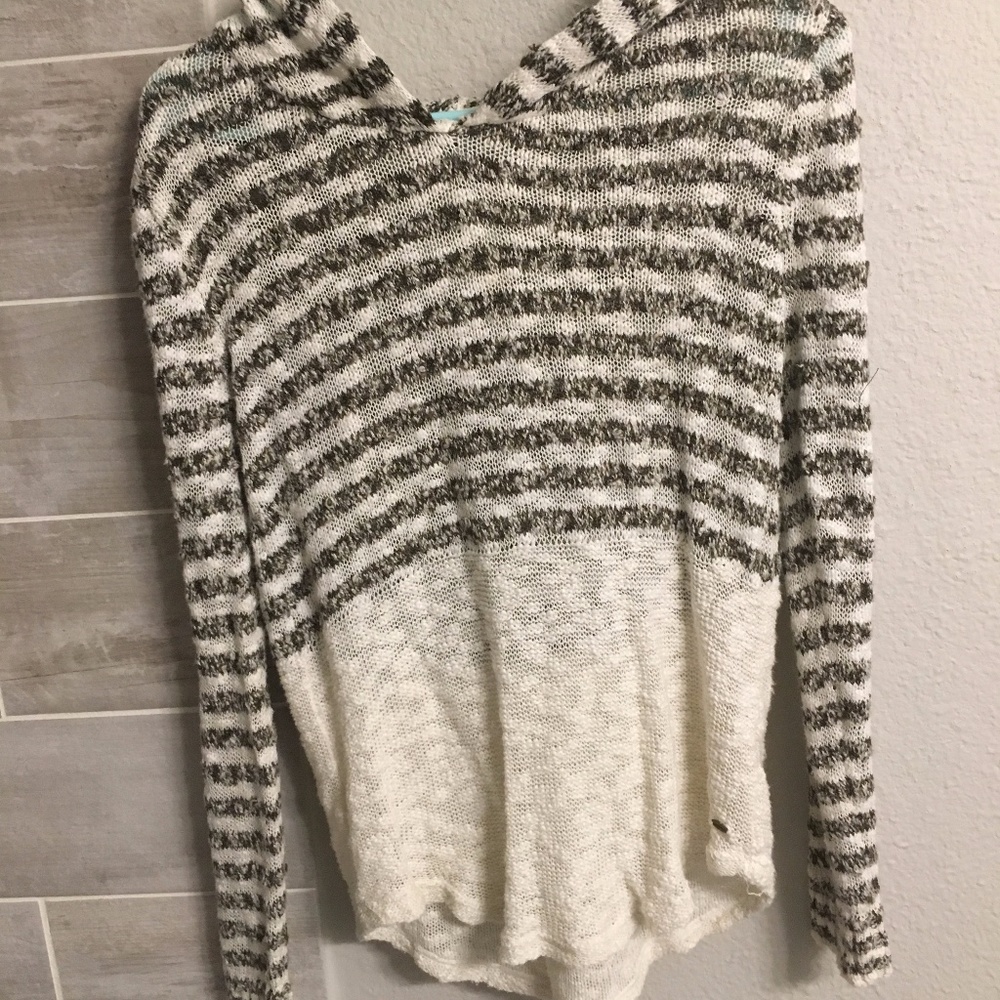 Oneill Hooded Striped Sweater