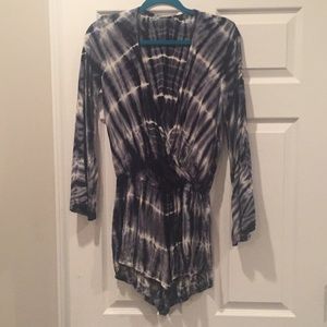 Blue Life tie dye romper