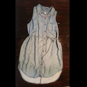 Jean button down tunic by Ava & Viv size 1X