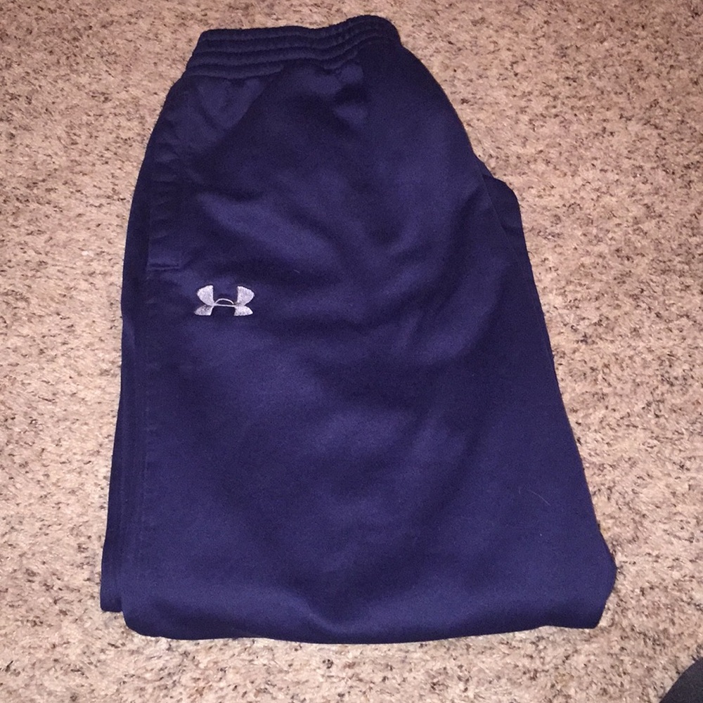 MENS under armour dark blue lounge pants