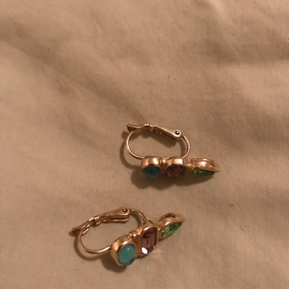 Gold tone earrings