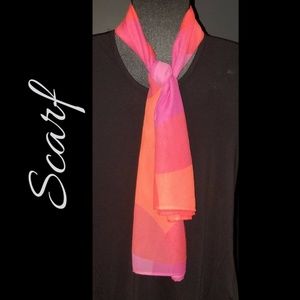 Orange, Pink & Light Purple Scarf