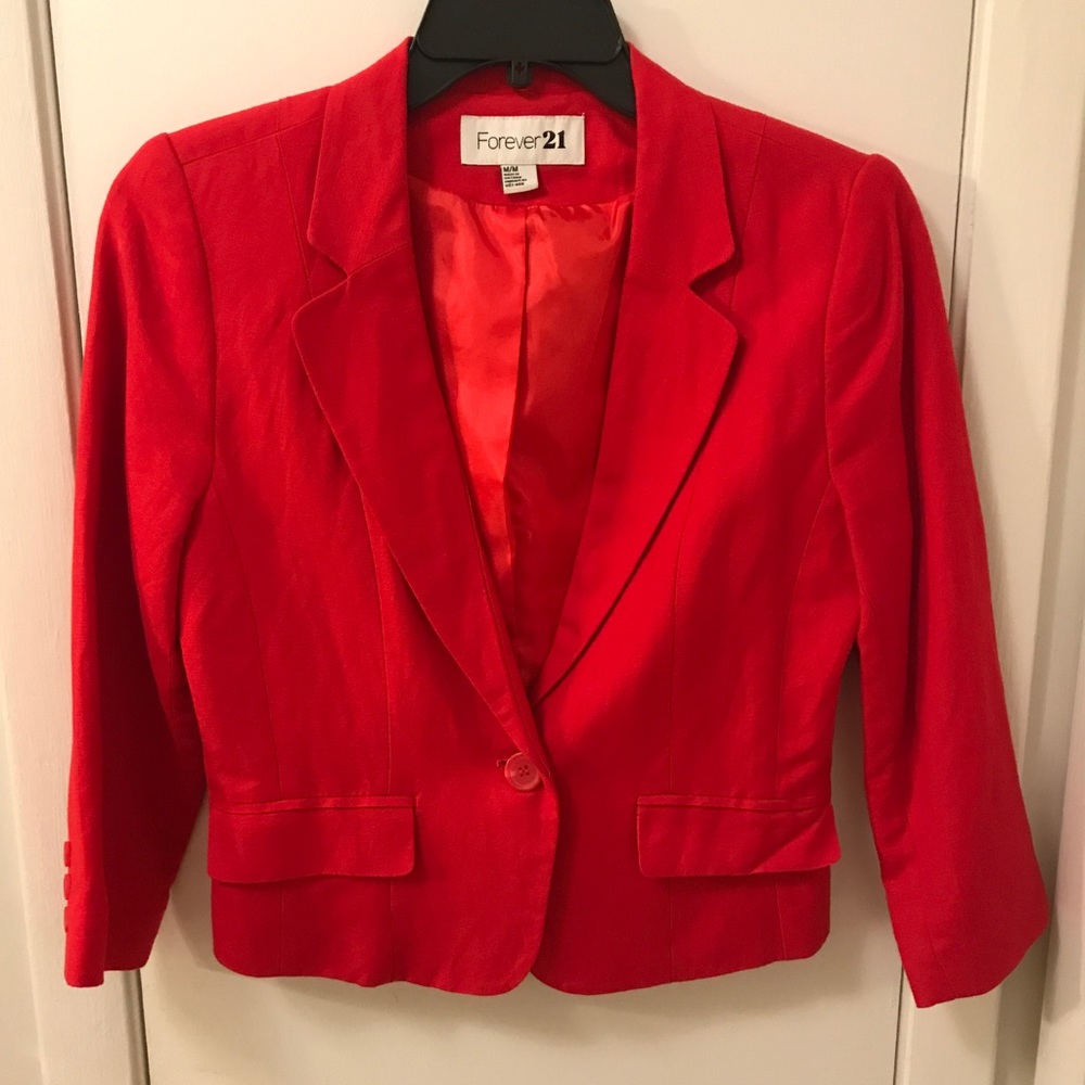 Red blazer