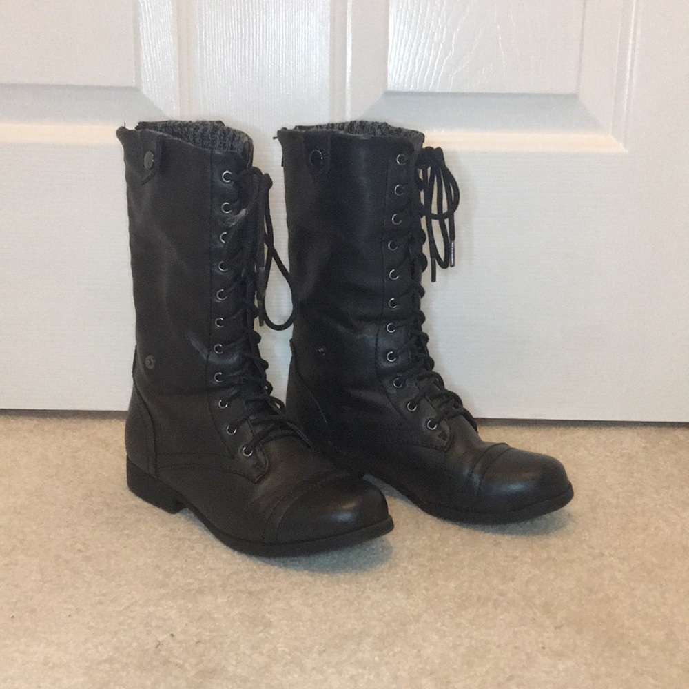 Black Combat Boots