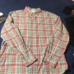 Button down plaid long sleeve