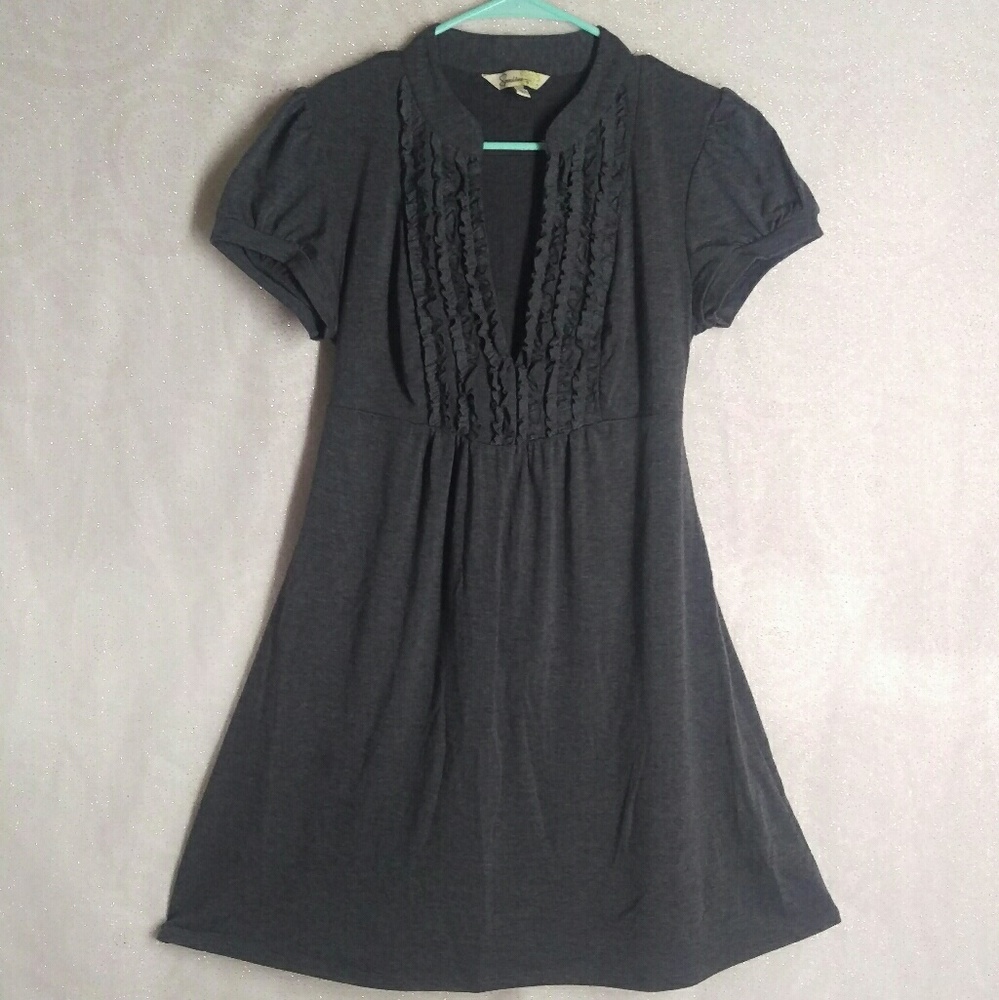 Jersey knit grey dress