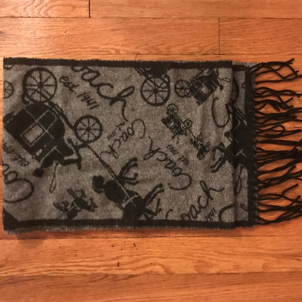 COACH CASHMERE BLEND SCARF