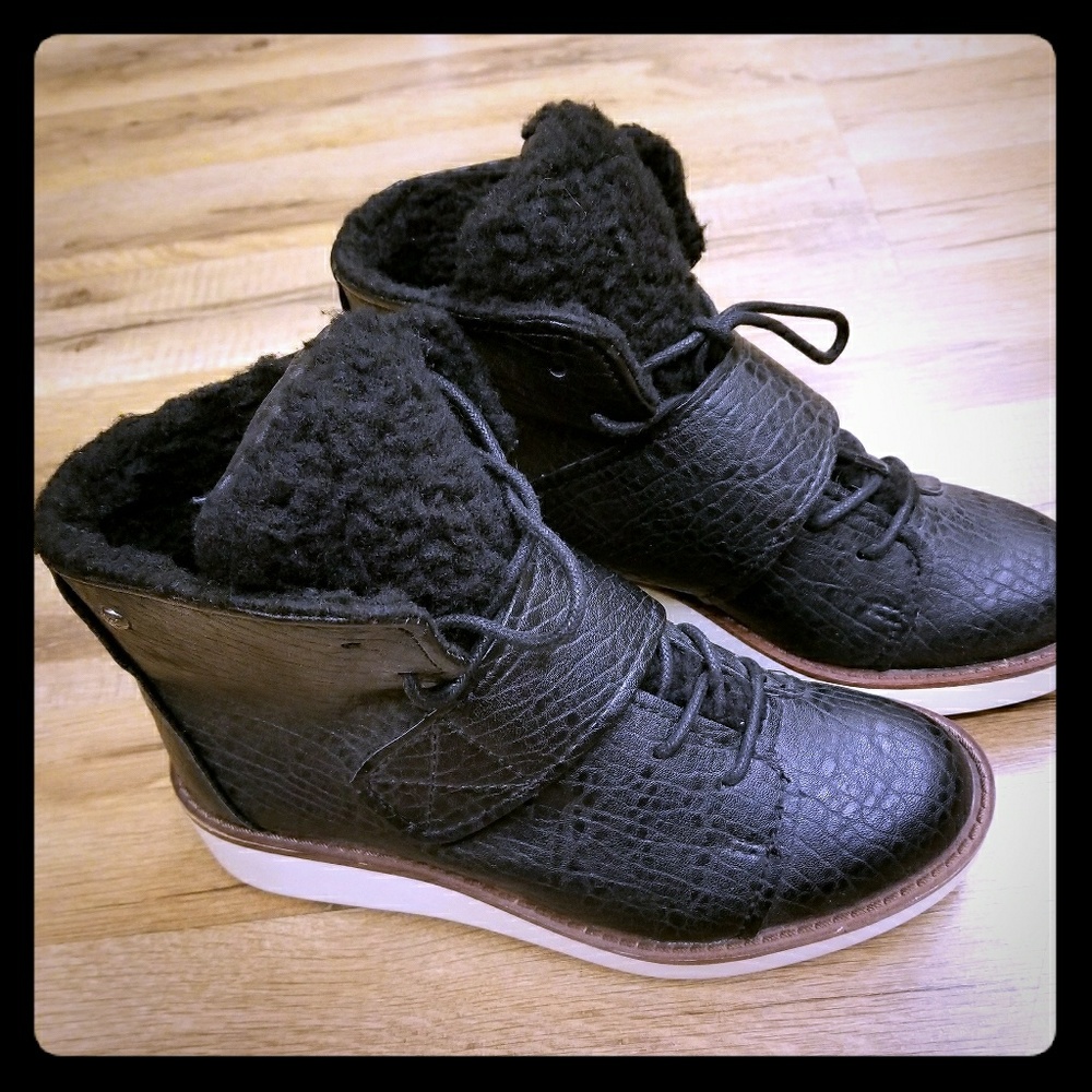 Women's Winter Black Ankle Boots