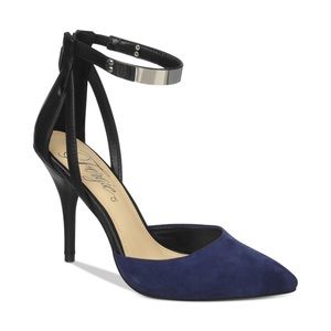 Fergie “Jazz” Heel in Blue Suede