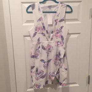 White floral dress
