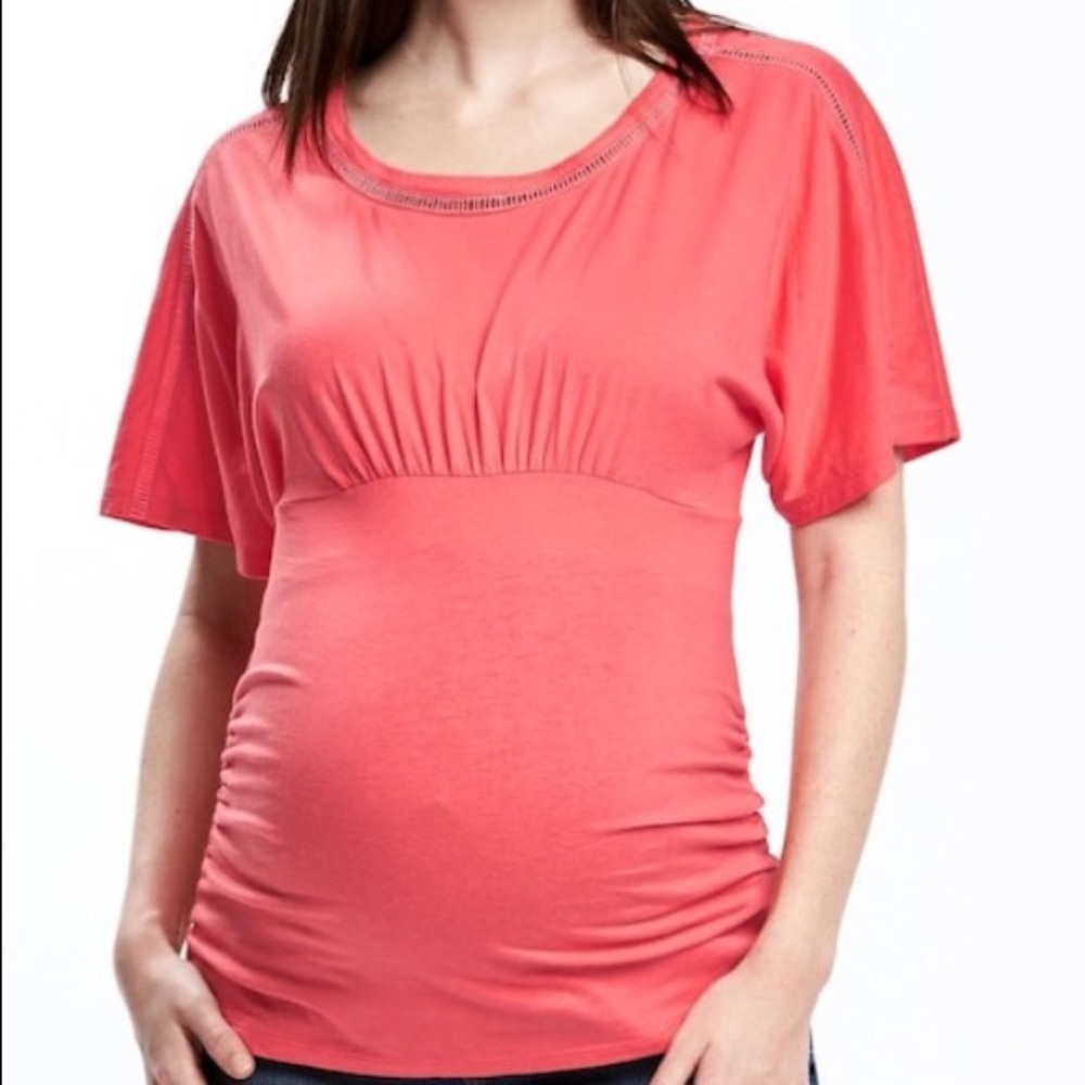 Old Navy Maternity Kimono Sleeve Shirred Tee