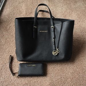 Michael Kors bag and wallet