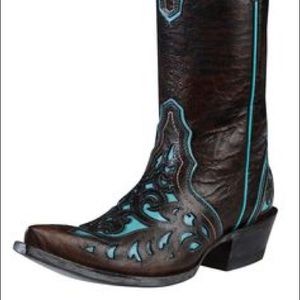 Ariat Brown and Turquoise Boot