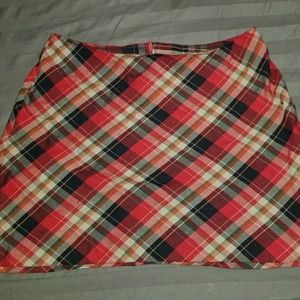 PLAID HOLIDAY SKIRT