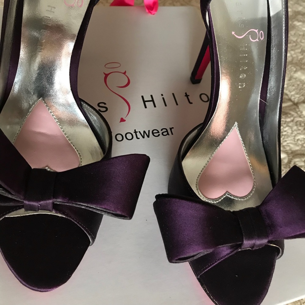 Paris Hilton purple heels - Picture 2 of 4