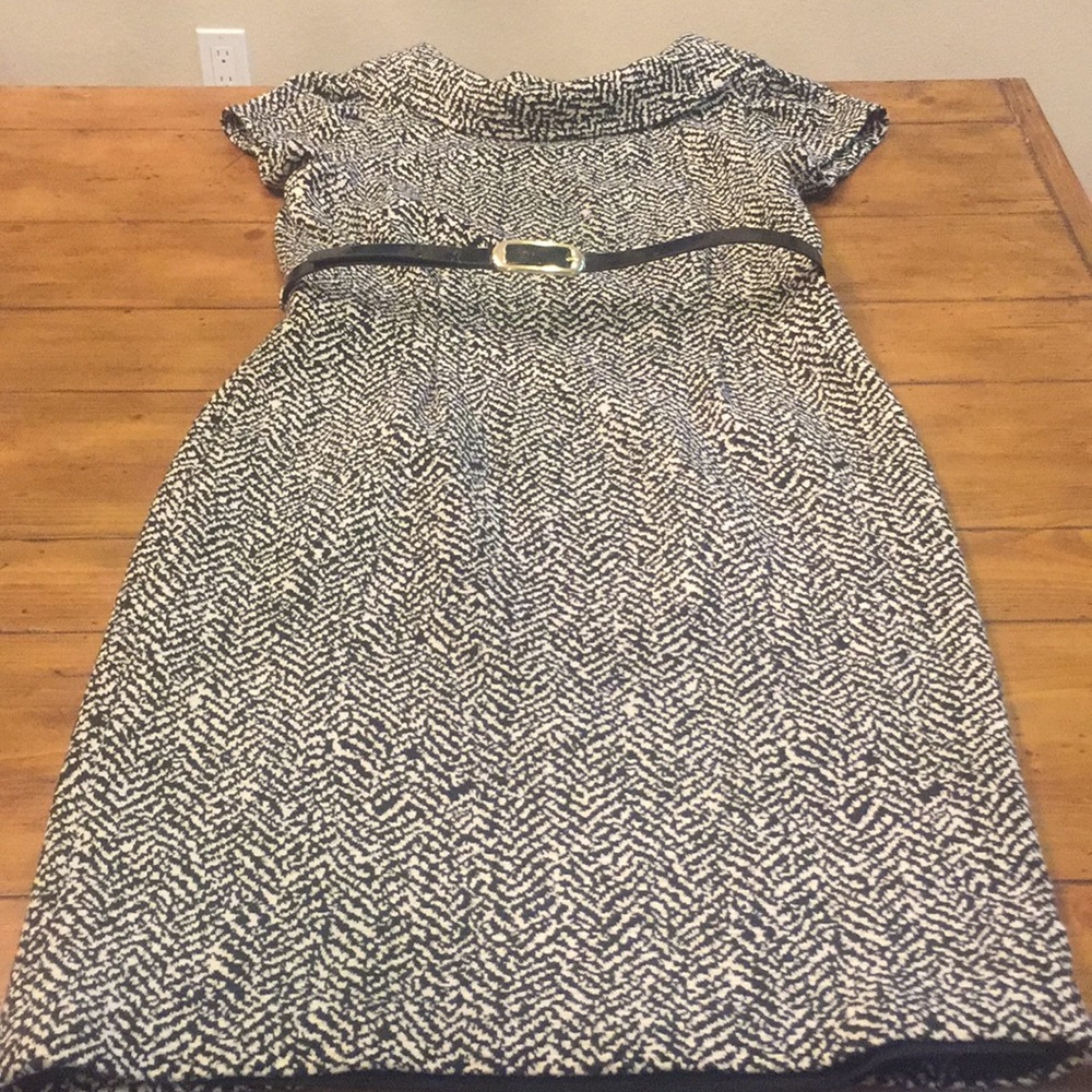 Jones New York Career Dress, Black and White