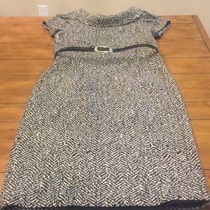 Jones New York Career Dress, Black and White