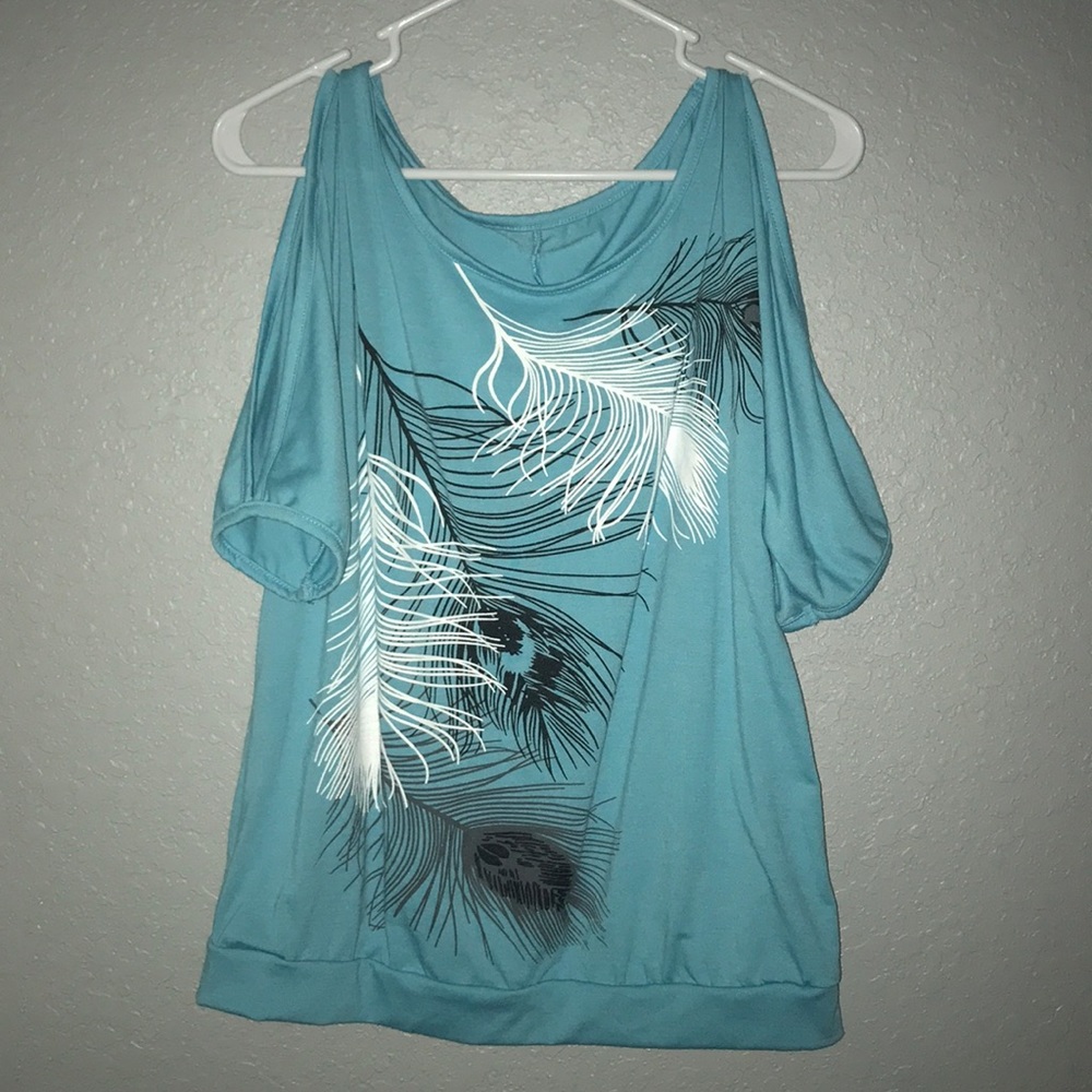Cutout sleeve casual shirt