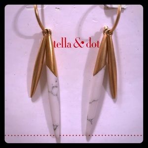 Stella and Dot Quill Drop Earrings