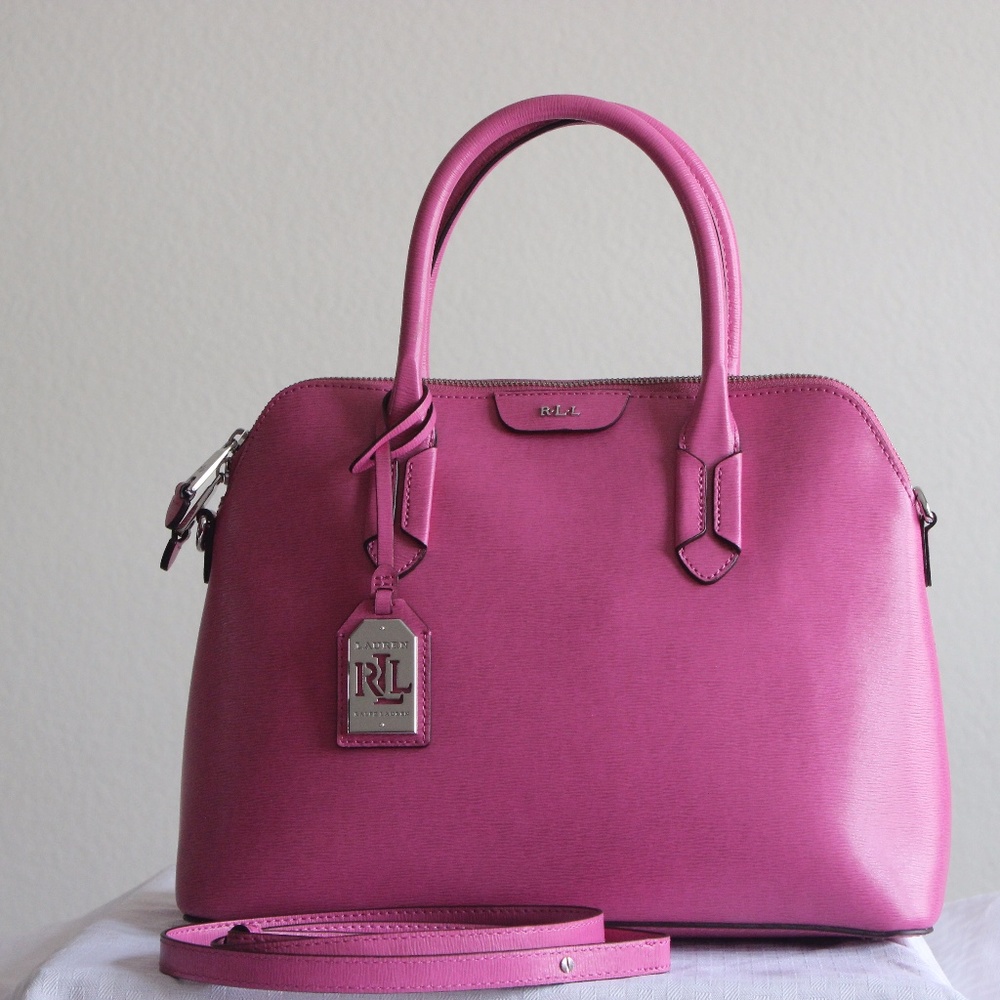 Ralph Lauren Leather Satchel Dome