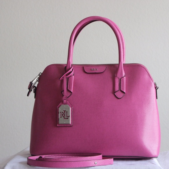 Ralph Lauren Handbags - Ralph Lauren Leather Satchel Dome