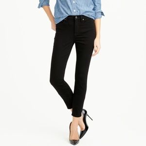 J.crew black petite lookout high rise skinny jeans