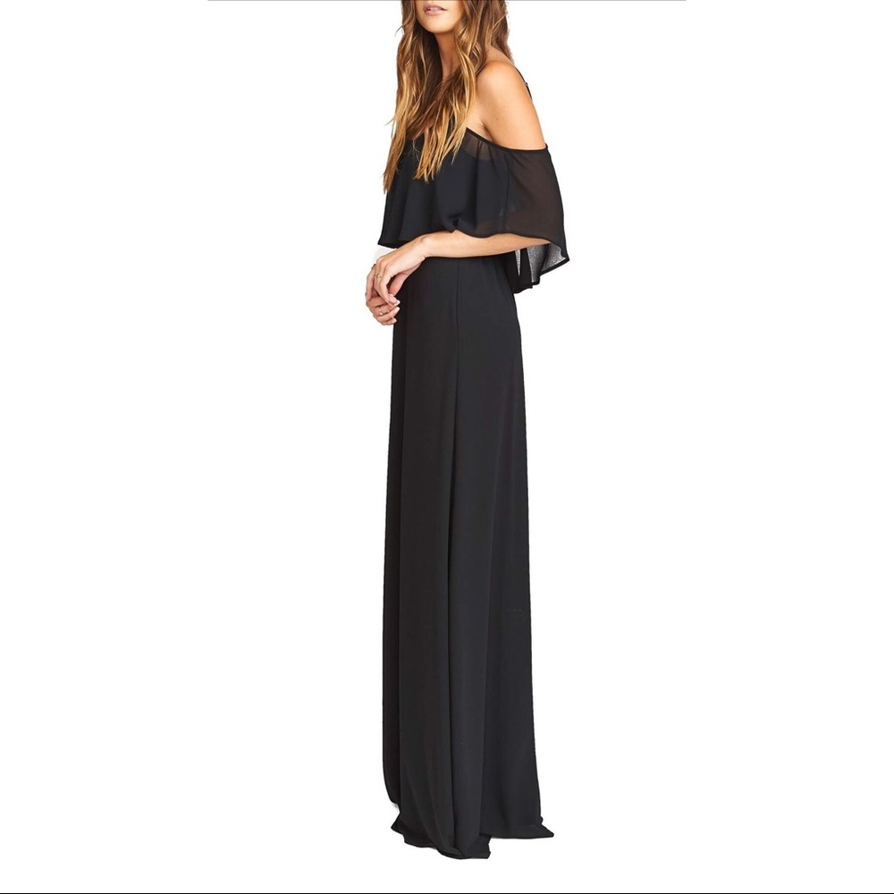 SHOW ME YOUR MUMU Caitlyn Cold Shoulder Dress S