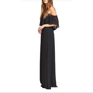 SHOW ME YOUR MUMU Caitlyn Cold Shoulder Dress S