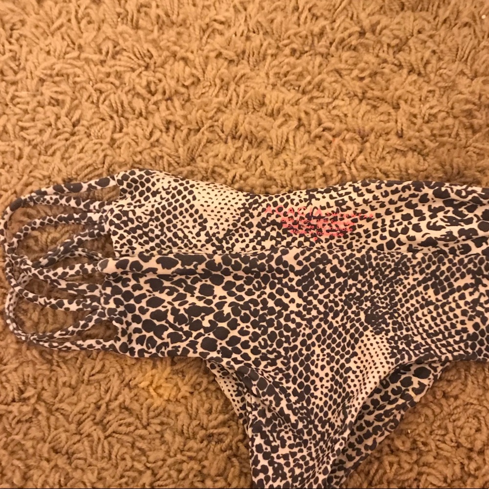 Acacia snake print bikini bottoms