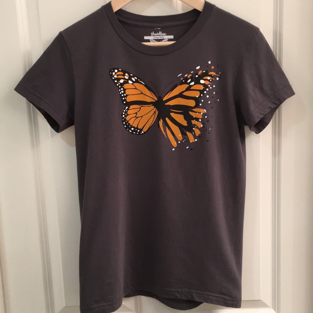 Threadless Blow With the Wind butterfly tee