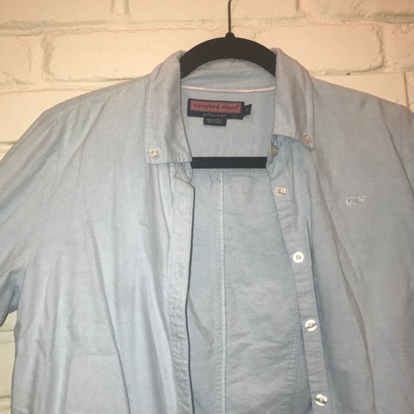 Blue button down vineyard vines shirt - Picture 2 of 3