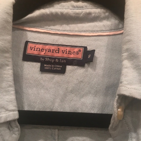 Blue button down vineyard vines shirt - Picture 3 of 3