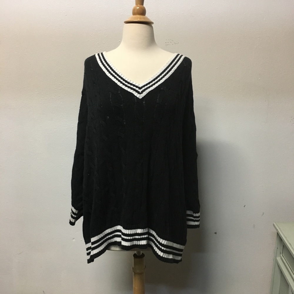 Oversized knit sweater