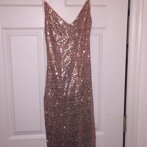 Backless Sequin Dress
