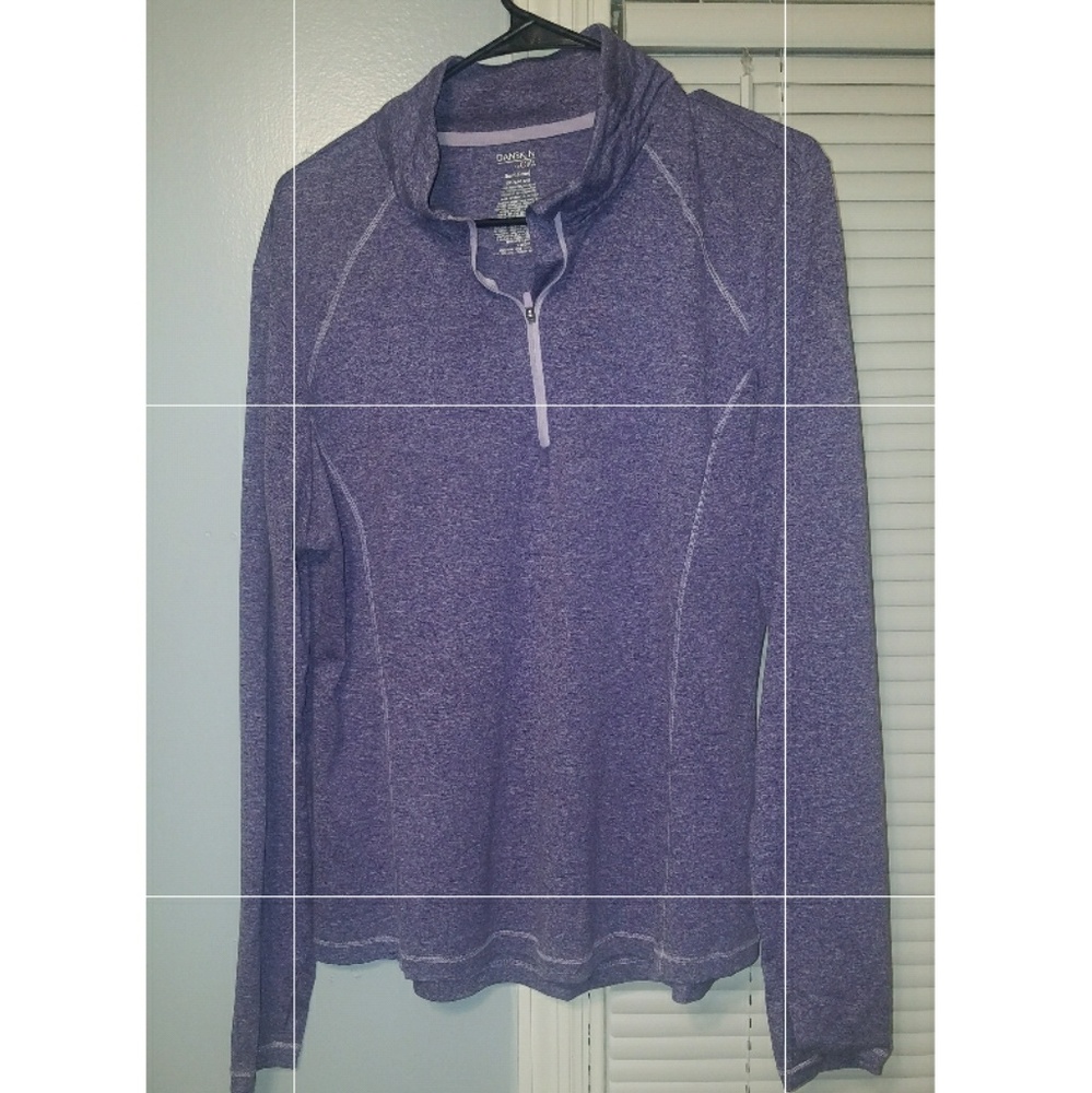 Purple workout zip-up