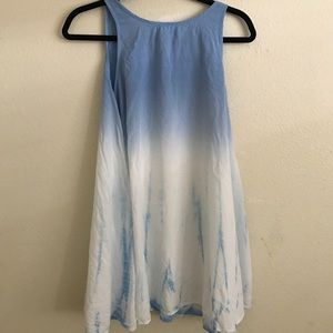 Blue tie dye dress