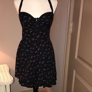 Guess Mini Halter Floral Print Dress