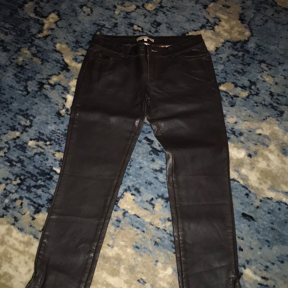 Fax leather pants