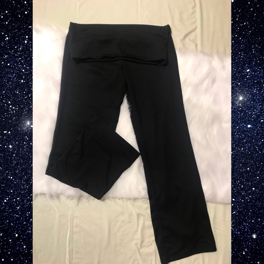 Champion bootcut fold over waste band pants