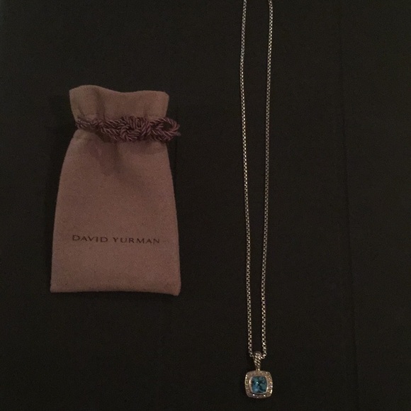 David Yurman Blue Topaz Necklace - Picture 1 of 3