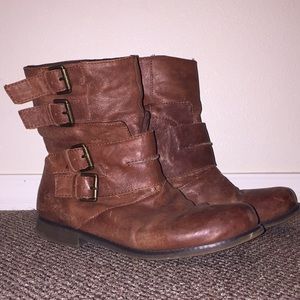 Brown Leather Ankle boots