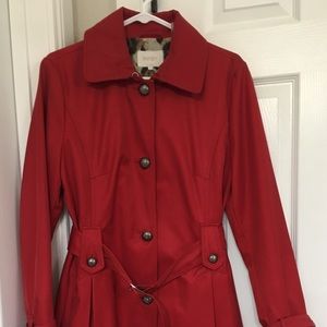 Laundry by Shelli Segal Red Trench Coat