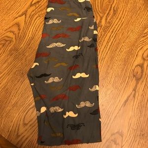 OS LulaRoe Mustache leggings