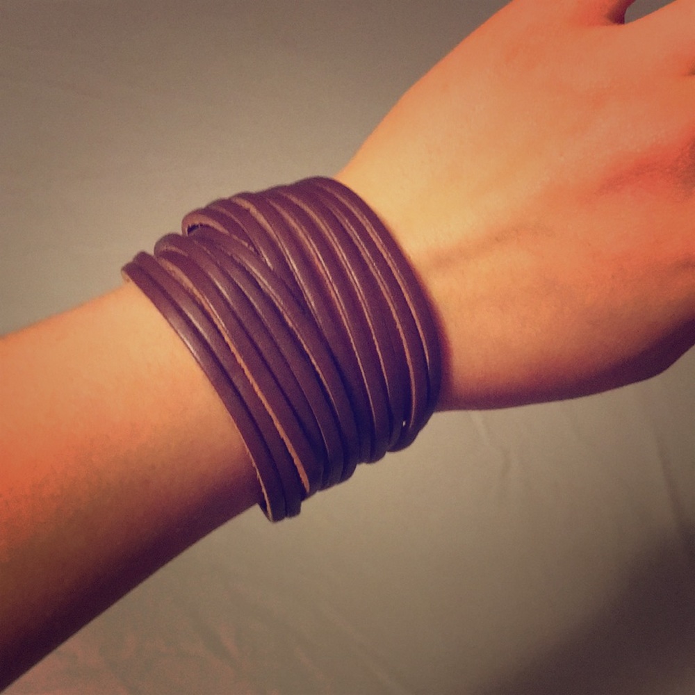 Italian leather bracelet