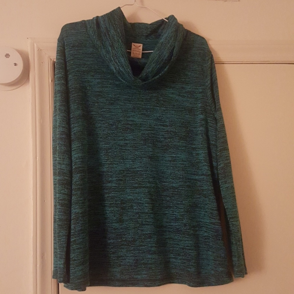 Faded Glory Hunter green scoop-neck sweater